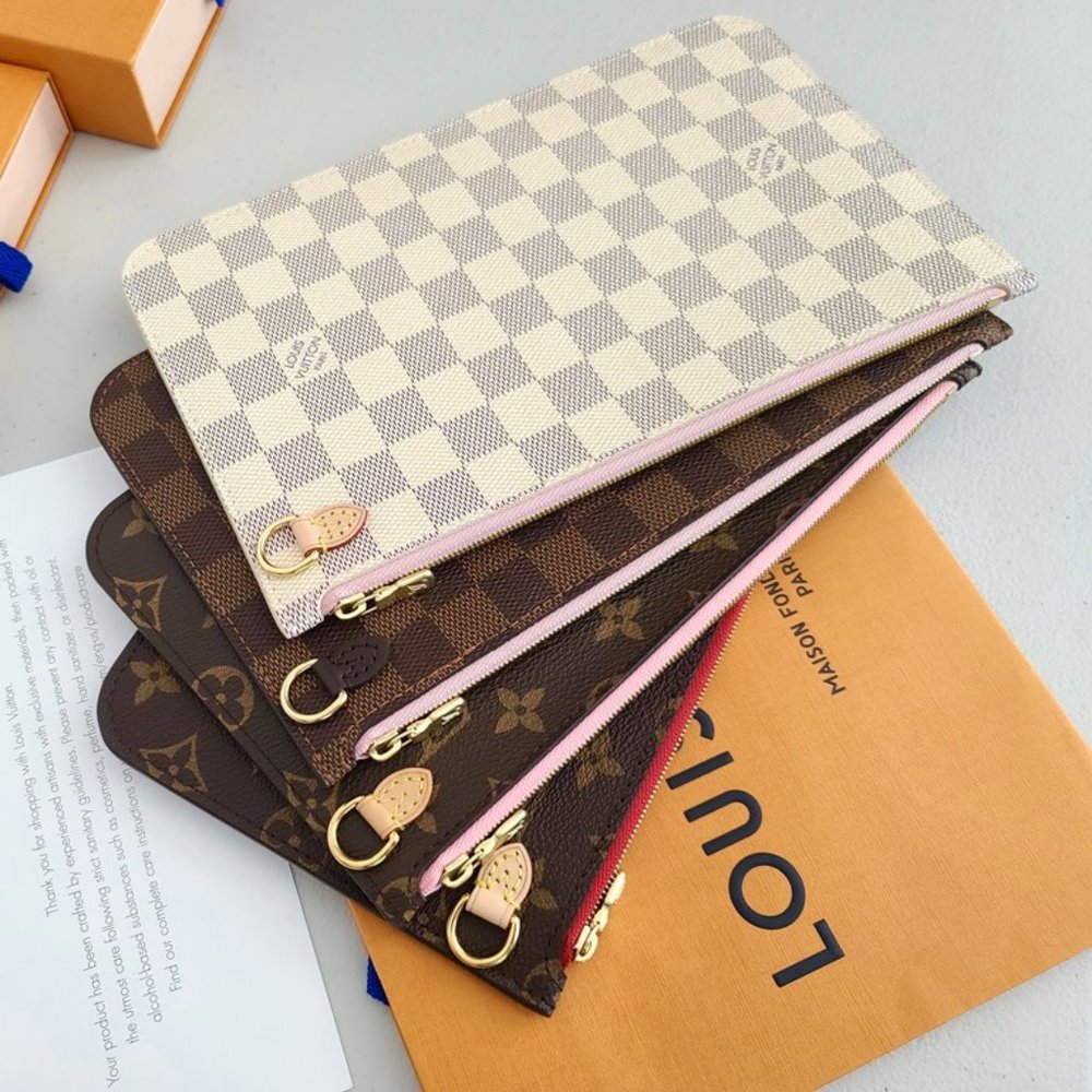 Louis Vuitton Neverfull Pochete Damier Azur